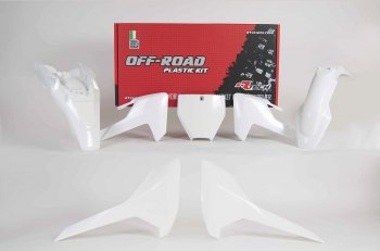 Комплект пластика R-Tech Husqvarna TC65 17-19 (R-KITHSQ-BN0-565) белый  r-kithsq-bn0-565