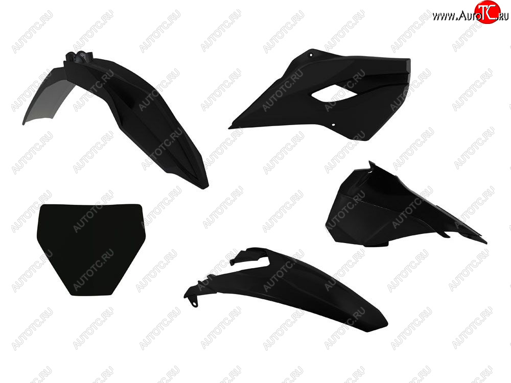 12 749 р. Комплект пластика R-Tech Husqvarna TC85 14-17 (R-KITHSQ-NR0-509) черный  r-kithsq-nr0-509  с доставкой в г. Кемерово