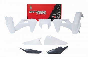 Комплект пластика R-Tech Huqsvarna TEFE 150~501 20-21 (R-KITHSQ-OEM-520) Бело-Серый  r-kithsq-oem-520