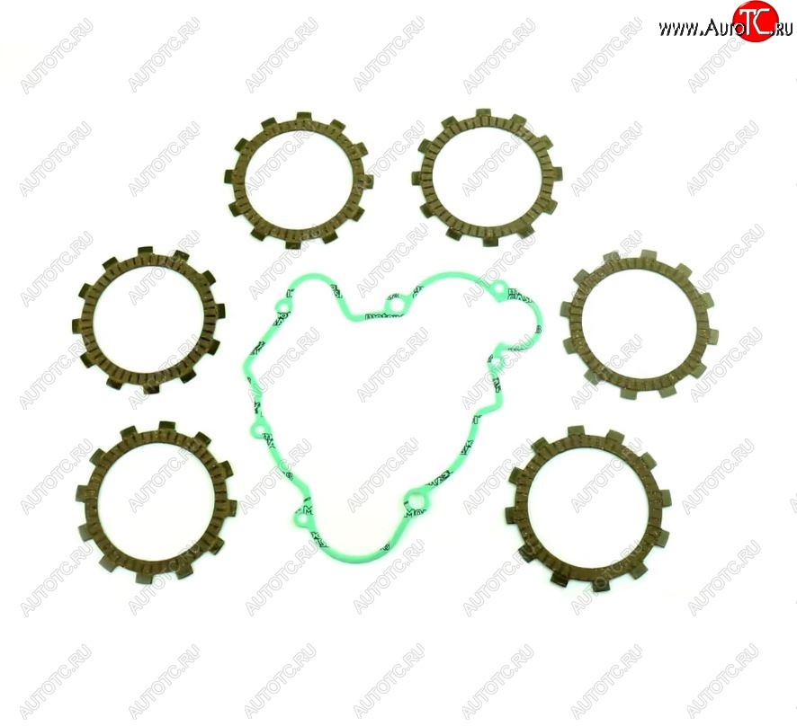 4 549 р. Компл. фрикц. дисков сцепл.+прокладка Athena KTM SX65 98-08, SX60 98-00  p40230051  с доставкой в г. Кемерово