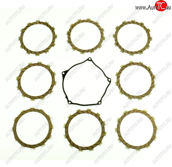8 249 р. Компл. фрикц. дисков сцепл.+прокладка Athena Kawasaki KX250F 17-19  p40230081  с доставкой в г. Кемерово