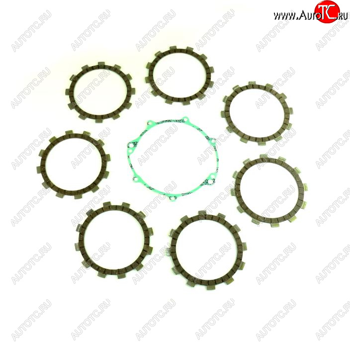 5 449 р. Компл. фрикц. дисков сцепл.+прокладка Athena Yamaha WR250R 08-13, WR250X 08-11  p40230099  с доставкой в г. Кемерово