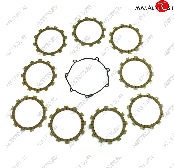 6 849 р. Компл. фрикц. дисков сцепл.+прокладка Athena Yamaha YZ250F 14-18, WR250F 15-18  p40230115  с доставкой в г. Кемерово