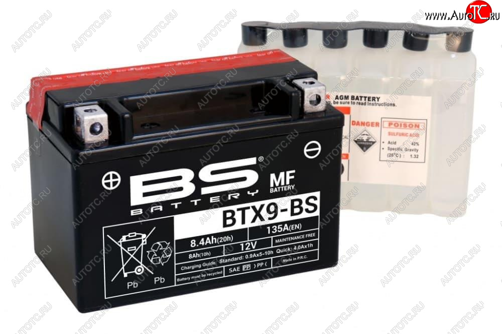 4 299 р. Аккумулятор BS-BATTERY BTX9-BSYTX9-BS  300621  с доставкой в г. Кемерово