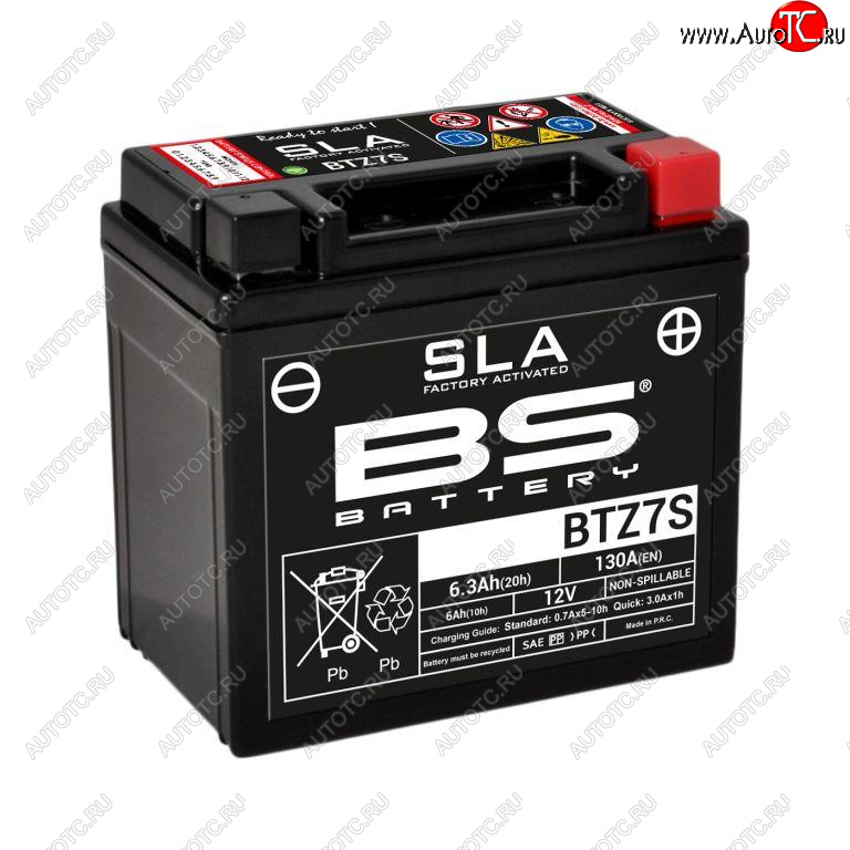 4 949 р. Аккумулятор BS-BATTERY BTZ7SYTZ7S SLA  300635  с доставкой в г. Кемерово
