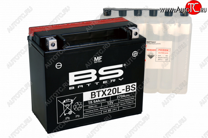 9 449 р. Аккумулятор BS-BATTERY BTX20L-BSYTX20L-BS  300610  с доставкой в г. Кемерово