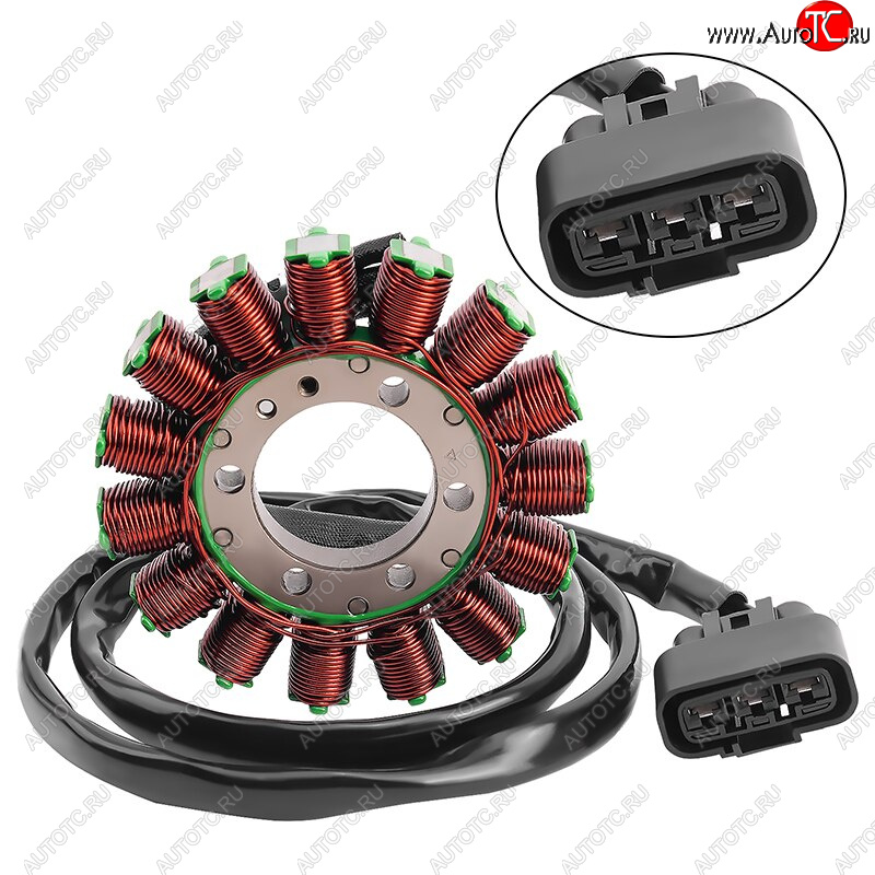 10 249 р. Статор генератора AHL BMW S1000RR 09-18, S1000R 13-18, S1000XR 15-17, HP4 (12317718420)  пм-00025384  с доставкой в г. Кемерово