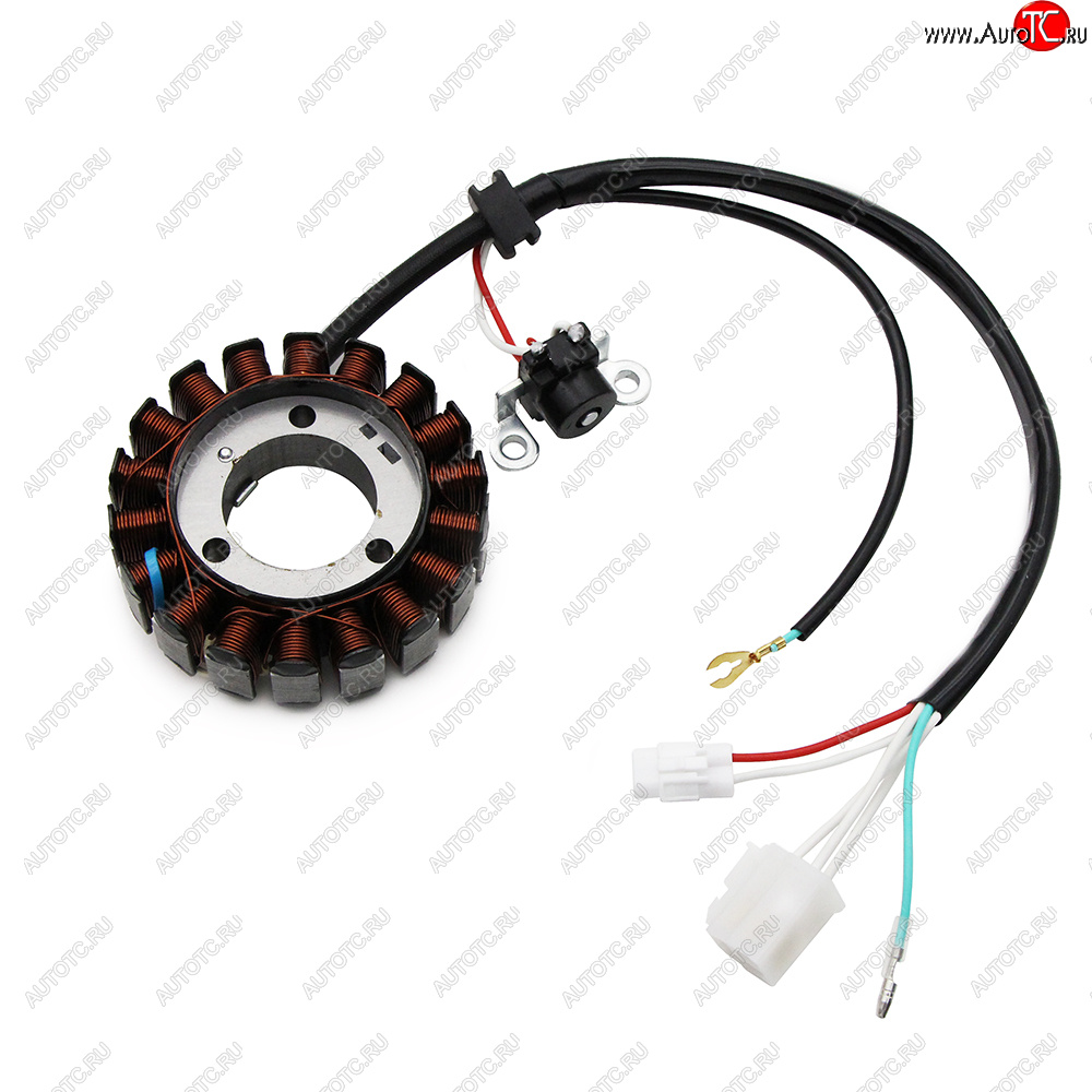 5 249 р. Статор генератора Yamaha YBR125 07-09, 10-14, YB125 2008 3D9-H1410-10, 3D9-H1410-11, 3D9-H1410-12  пм-00029604  с доставкой в г. Кемерово