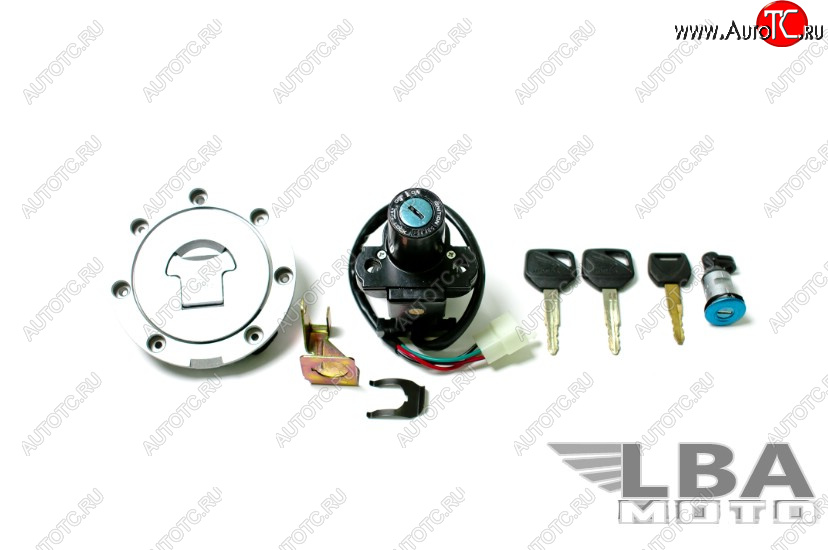 3 399 р. Комплект ключей и замков для Honda CBR600 F4  F4i, CBR600RR, CBR1100XX, VFR800 и других  пм-00001504  с доставкой в г. Кемерово