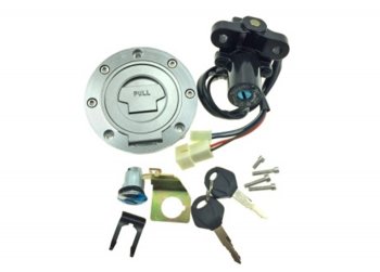 Комплект ключей и замков для Yamaha YZF-R1 02-14, YZF-R6 04-11, FZ6, FZ1  пм-00019468