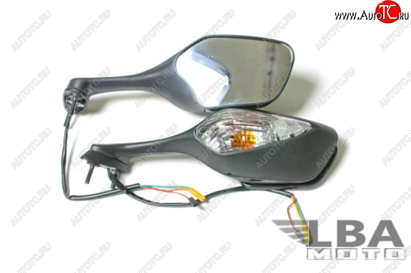 7 499 р. Зеркала для мотоцикла Honda CBR1000RR 08-16, VFR800 14-19, VFR1200 10-19 с поворотниками  пм-00001121  с доставкой в г. Кемерово