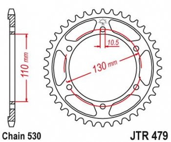 Звезда цепного привода JTR479 45  jtr479.45
