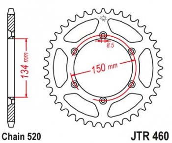 Звезда цепного привода JTR460 48  jtr460.48