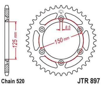 Звезда цепного привода JTR897 50sc  jtr897.50sc
