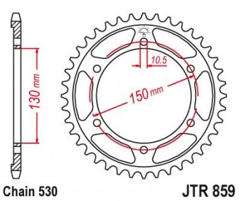 Звезда цепного привода JTR859 38  jtr859.38