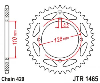 Звезда цепного привода JTR1465.46  jtr1465.46