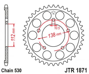 Звезда цепного привода JTR1871.48  jtr1871.48