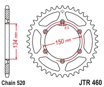 Звезда цепного привода JTR460.42  jtr460.42