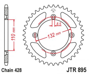 Звезда цепного привода JTR895.46  jtr895.46