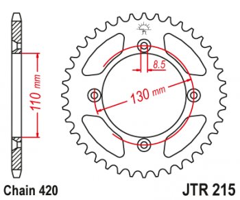Звезда цепного привода JTR215 56  jtr215.56
