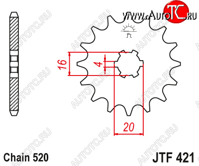 549 р. Звезда передняя ведущая M-CAX 2442113 13 Зубов ( JTF421 13 )  пм-00017573  с доставкой в г. Кемерово