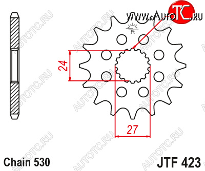 1 599 р. Звезда цепного привода JTF423 18  jtf423.18  с доставкой в г. Кемерово