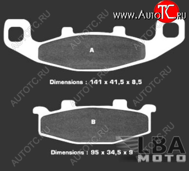 3 099 р. Тормозные колодки Nissin 2P-252NS (427)  9 002  с доставкой в г. Кемерово