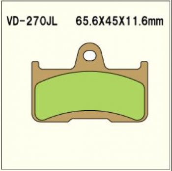 2 299 р. Тормозные колодки Vesrah VD 270JL	  пм-00005103  с доставкой в г. Кемерово. Увеличить фотографию 1