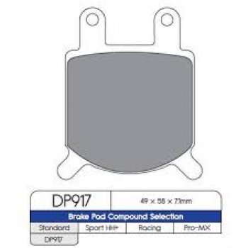 999 р. Тормозные колодки DP DP917  пм-00017346  с доставкой в г. Кемерово. Увеличить фотографию 1