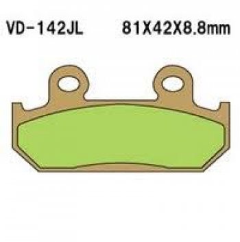 1 129 р. Тормозные колодки Vesrah VD-142JL (DP110)  пм-00017416  с доставкой в г. Кемерово. Увеличить фотографию 1