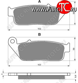 2 779 р. Тормозные колодки Gold-Fren 014 S33  014 s33  с доставкой в г. Кемерово