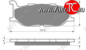 2 169 р. Тормозные колодки Gold-Fren 048 S3  048 s3  с доставкой в г. Кемерово