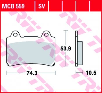 Тормозные колодки TRW MCB559SV  mcb559sv