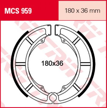 Тормозные колодки TRW MCS959  mcs959