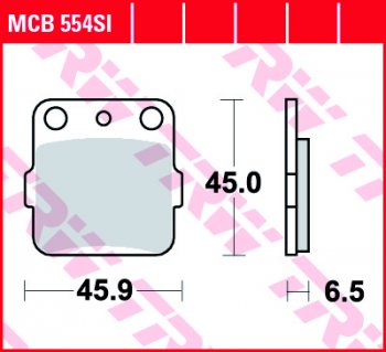 Тормозные колодки TRW MCB554SI  mcb554si