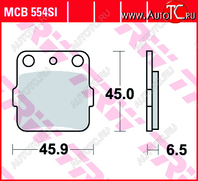3 269 р. Тормозные колодки TRW MCB554SI  mcb554si  с доставкой в г. Кемерово