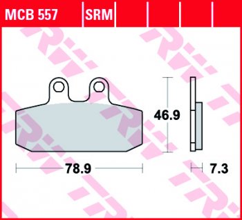 Тормозные колодки TRW MCB557  mcb557