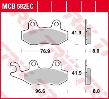 Тормозные колодки TRW MCB582EC  mcb582ec