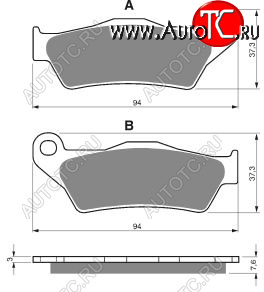 2 169 р. Тормозные колодки Gold-Fren 031 S3  031 s3  с доставкой в г. Кемерово