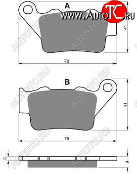 2 389 р. Тормозные колодки Gold-Fren 023 AD  023 ad  с доставкой в г. Кемерово