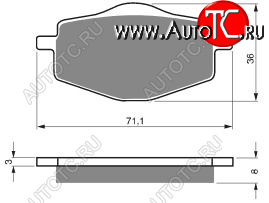 2 169 р. Тормозные колодки Gold-Fren 018 K5  018 k5  с доставкой в г. Кемерово