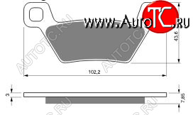 2 319 р. Тормозные колодки Gold-Fren 316 S3  316 s3  с доставкой в г. Кемерово