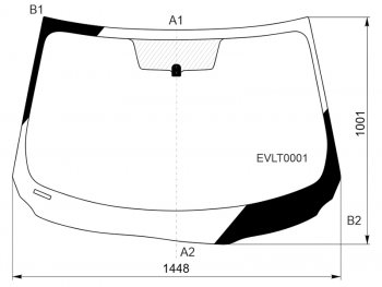 5 399 р. Стекло лобовое Evolute i-PRO 22- KMK EVLT0001  с доставкой в г. Кемерово. Увеличить фотографию 1