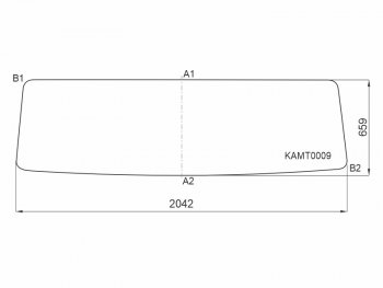 7 699 р. Стекло лобовое Kamaz 53205 00-  6520 03- KMK KAMT0009  с доставкой в г. Кемерово. Увеличить фотографию 1