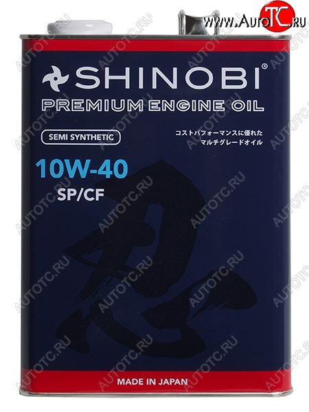3 699 р. Масло моторное полусинтетическое SHINOBI SPCF 10W-40 4L SHINOBI SH0026  с доставкой в г. Кемерово