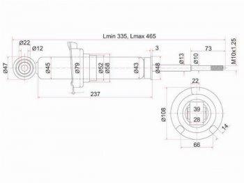 2 199 р. Стойка задняя LH-RH SAT  Honda Civic ( ES,  EP,  EU,  FN,  FD,  FK,FN,  FB,  FK2) (2000-2016) седан дорестайлинг, хэтчбэк 3 дв. дорестайлинг, хэтчбэк 5 дв. дорестайлинг,  хэтчбэк 5 дв. рестайлинг, седан рестайлинг, хэтчбэк 3 дв. рестайлинг, купе дорестайлинг, седан дорестайлинг, хэтчбэк 5 дв. дорестайлинг, купе рестайлинг, седан рестайлинг, хэтчбэк 5 дв. рестайлинг, седан, хэтчбэк 5 дв.  с доставкой в г. Кемерово. Увеличить фотографию 1