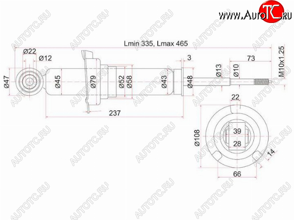 2 199 р. Стойка задняя LH-RH SAT  Honda Civic ( ES,  EP,  EU,  FN,  FD,  FK,FN,  FB,  FK2) (2000-2016) седан дорестайлинг, хэтчбэк 3 дв. дорестайлинг, хэтчбэк 5 дв. дорестайлинг,  хэтчбэк 5 дв. рестайлинг, седан рестайлинг, хэтчбэк 3 дв. рестайлинг, купе дорестайлинг, седан дорестайлинг, хэтчбэк 5 дв. дорестайлинг, купе рестайлинг, седан рестайлинг, хэтчбэк 5 дв. рестайлинг, седан, хэтчбэк 5 дв.  с доставкой в г. Кемерово