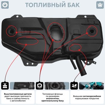 21 599 р. Топливный бак Fiat Palio, 2005-2012 г.в. (антикоррозия) Сталь 8 OS010 46437632 46777295 51853909 2007008 3005ZP1 6906-00-2007008P Fiat Albea Fiat Siena Fiat Palio   os010  с доставкой в г. Кемерово. Увеличить фотографию 3