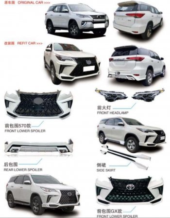 290 999 р. Обвес toyota fortuner 9587  4442222qqqqq  с доставкой в г. Кемерово. Увеличить фотографию 1