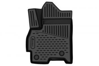 839 р. Коврики 3D в салон подходят для CHERY Tiggo 4 Pro (I) 2020-, передний левый, 1шт. (полиуретан)  Черри Тигго 4 Про Element element3da67410210fl  с доставкой в г. Кемерово. Увеличить фотографию 1